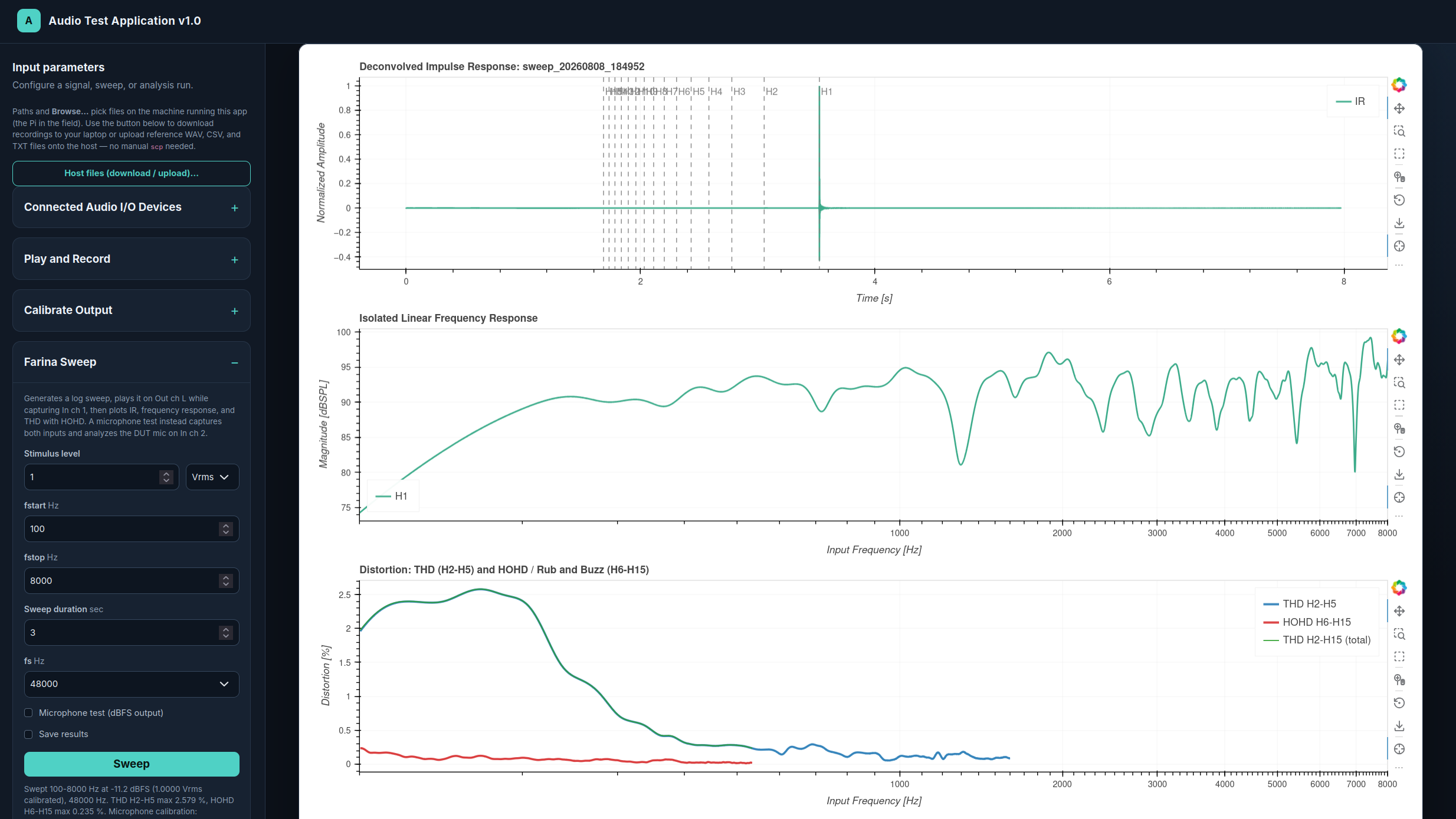 Audio Test App